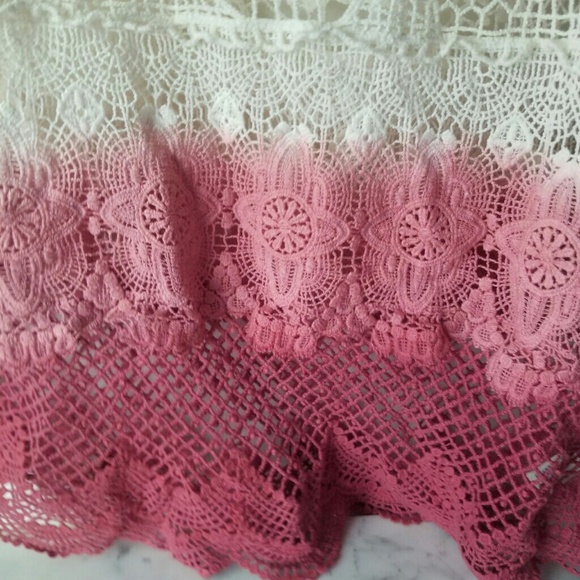 American Eagle Crochet DipDye/2-tone top SizeSmall - Picture 2 of 8